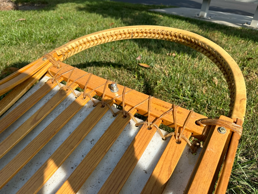 Signed Ed Moody (1911-1994, NH) Fine Handcrafted Iditarod Dog Sled In Excellent Condition 106W X 24D X 35H [Photo 15]