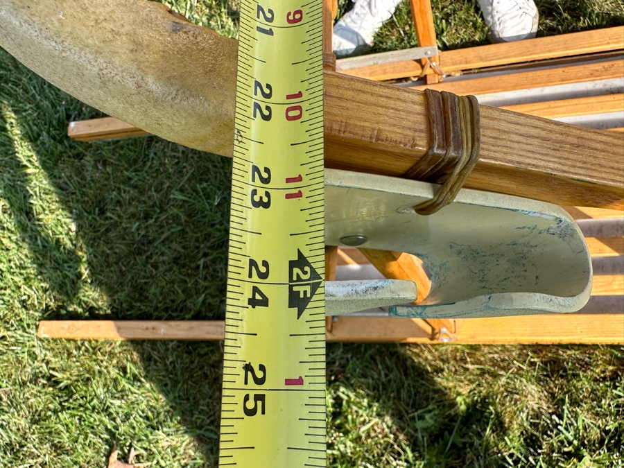 Signed Ed Moody (1911-1994, NH) Fine Handcrafted Iditarod Dog Sled In Excellent Condition 106W X 24D X 35H [Photo 27]