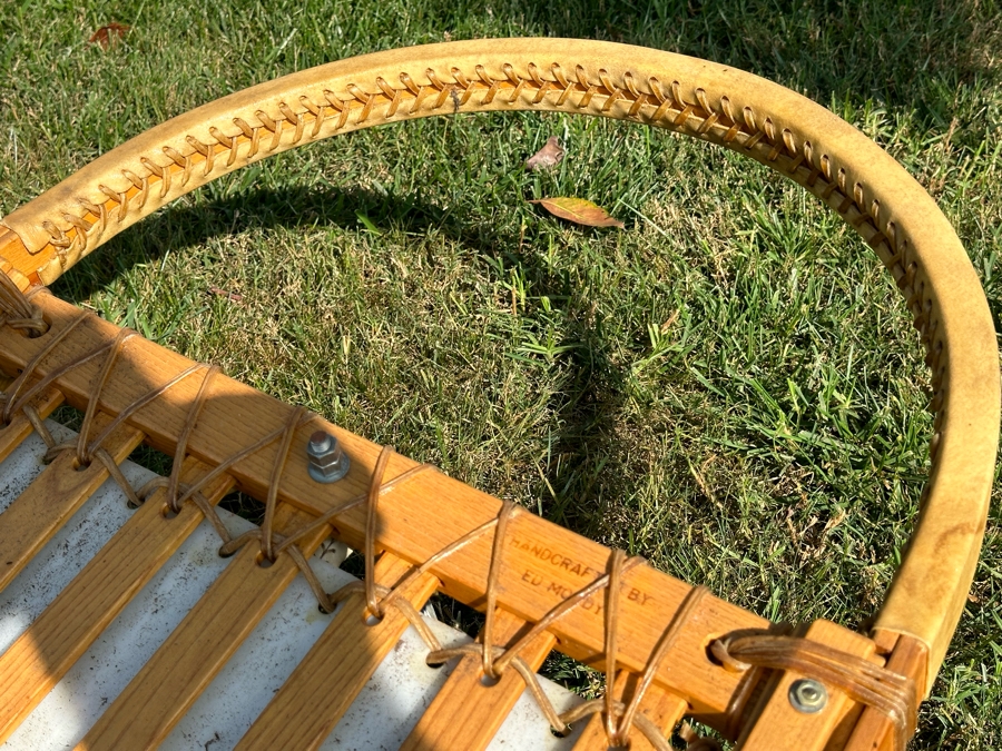 Signed Ed Moody (1911-1994, NH) Fine Handcrafted Iditarod Dog Sled In Excellent Condition 106W X 24D X 35H [Photo 14]