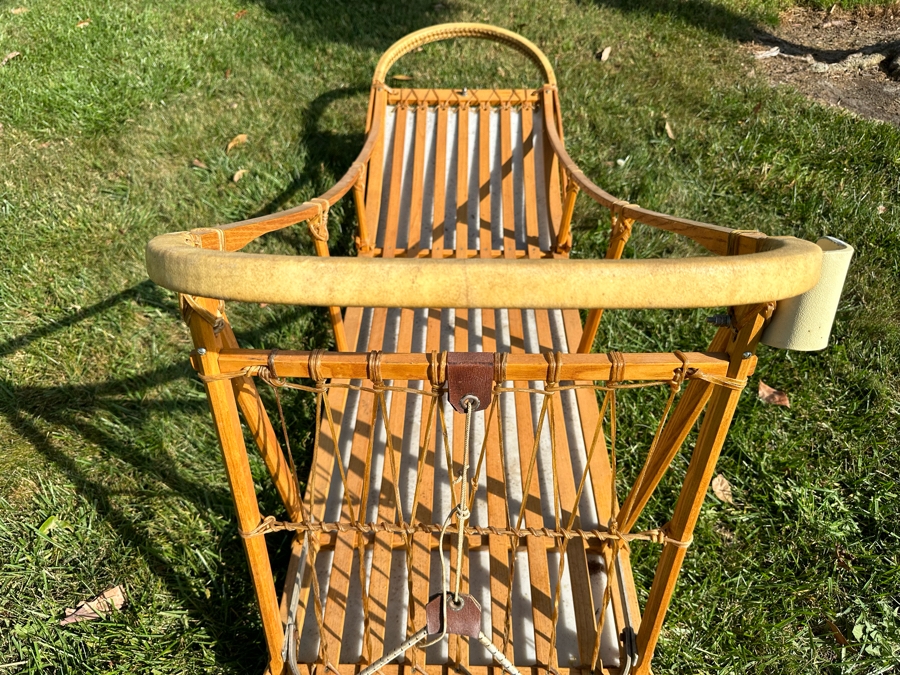 Signed Ed Moody (1911-1994, NH) Fine Handcrafted Iditarod Dog Sled In Excellent Condition 106W X 24D X 35H [Photo 22]