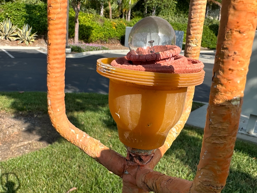 Rare Vintage Mid-Century Japanese Fishing Net Light With Large Glass Fishing Float Nautical Decor 17W X 56H [Photo 10]