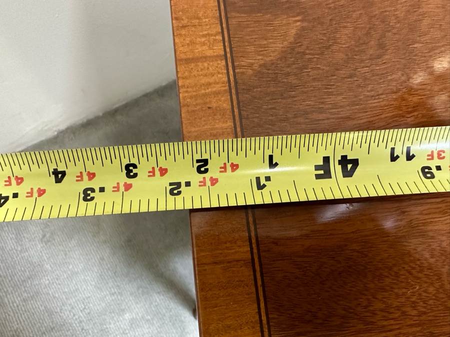 Stunning John Widdicomb Vintage 1930 Serpentine Front Inlaid Wooden Bureau 3-Drawer Chest Of Drawers Dresser Designed By Ralph H. Widdicomb 50W X 22D X 34H [Photo 21]