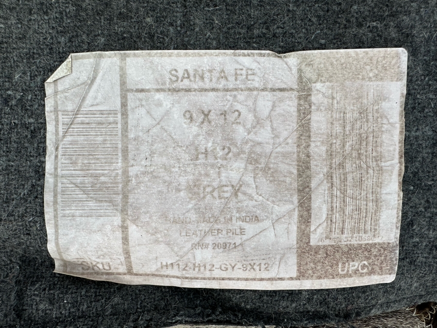 Bashian Handmade Santa Fe Stitched Animal Hide Area Rug With Leather Pile 9' X 12' Retails $2,000 [Photo 11]