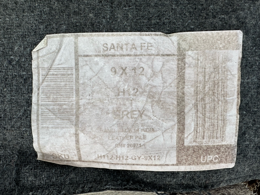 Bashian Handmade Santa Fe Stitched Animal Hide Area Rug With Leather Pile 9' X 12' Retails $2,000 [Photo 12]