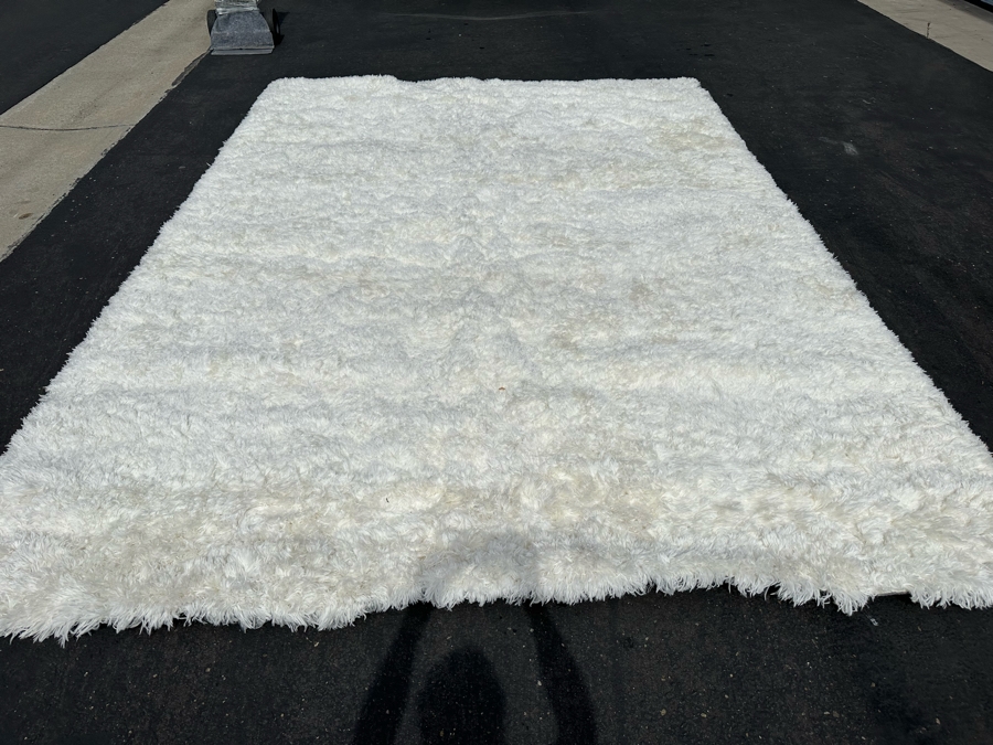 Beckley Collection Pearl Color Synthetic Area Rug 9' 6' X 13' 6' [Photo 3]