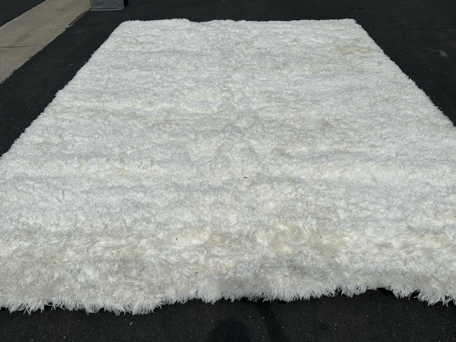 Beckley Collection Pearl Color Synthetic Area Rug 9' 6' X 13' 6' [Photo 4]