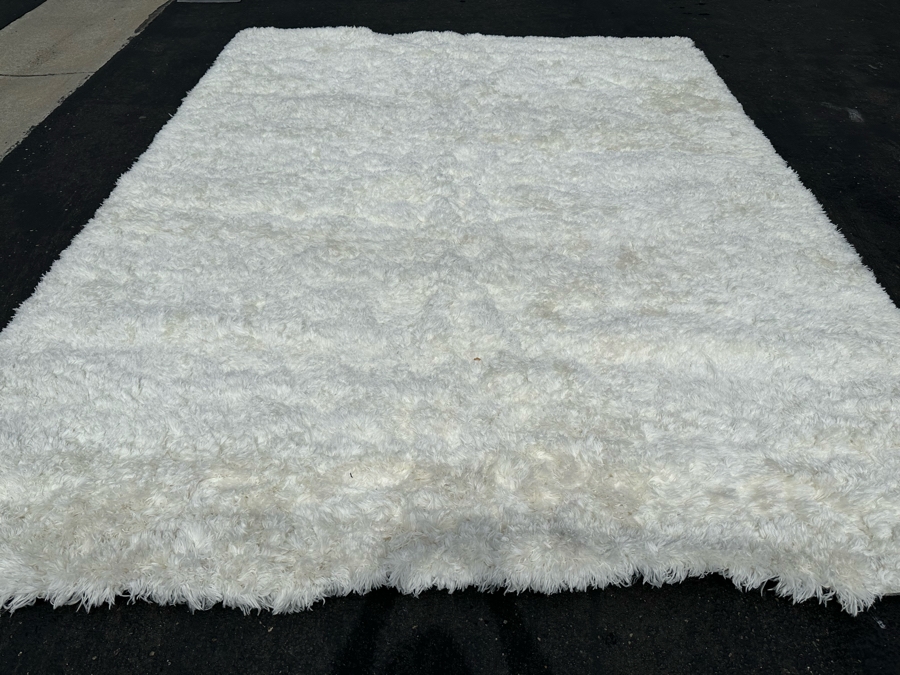 Beckley Collection Pearl Color Synthetic Area Rug 9' 6' X 13' 6' [Photo 2]