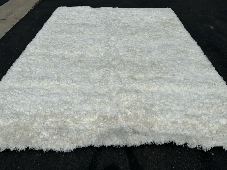 Beckley Collection Pearl Color Synthetic Area Rug 9' 6' X 13' 6' [Photo 7]