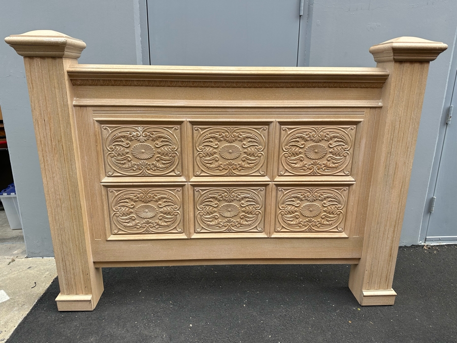 Bel-Aire By Drexel Heritage Carved Wooden Headboard 73W X 7D [Photo 3]