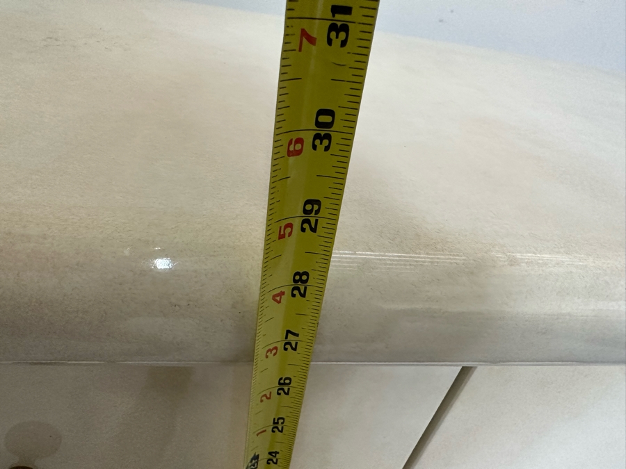 Pair Of Cedar Lined Nightstands With Lighting On Brass Base Modern 1980's / 90's Lacquer Design Very Heavy 41W X 23D X 28H [Photo 13]