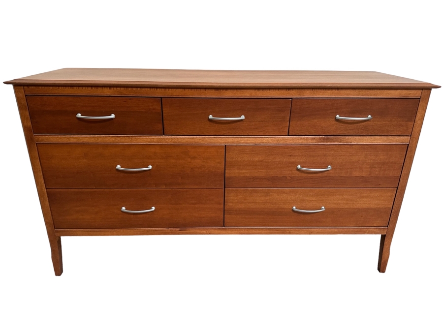 7-Drawer Wooden Chest Of Drawer Dresser In Toffee Color Made In Canada 64W X 21D X 36H