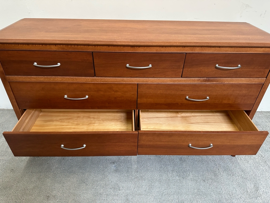 7-Drawer Wooden Chest Of Drawer Dresser In Toffee Color Made In Canada 64W X 21D X 36H [Photo 7]