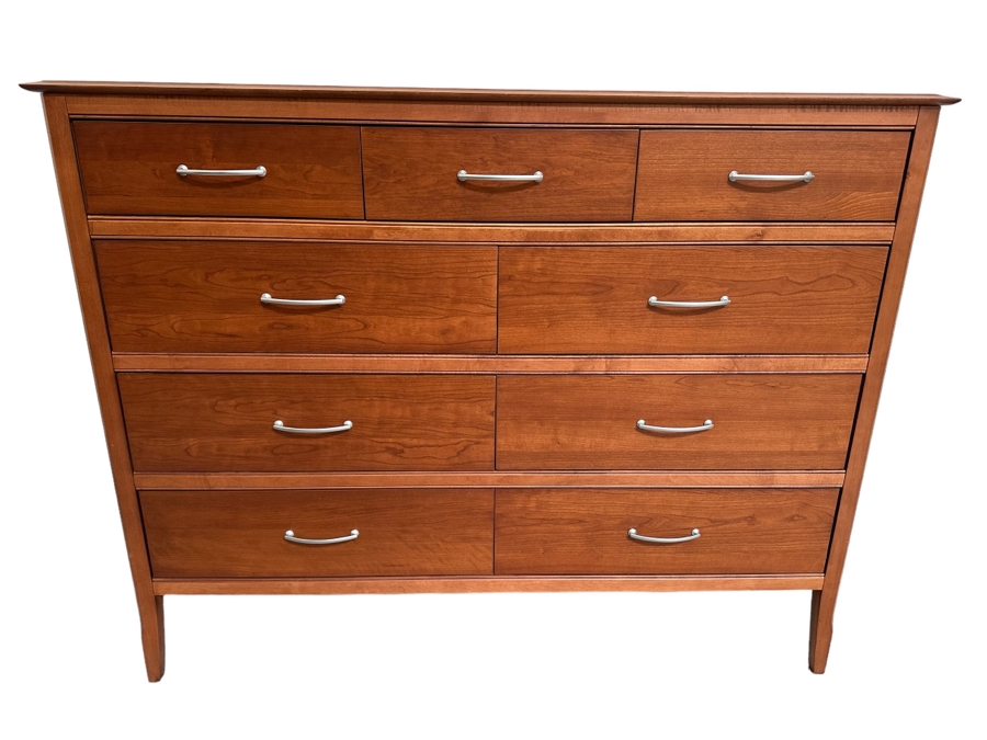 9-Drawer Wooden Chest Of Drawer Dresser In Toffee Color Made In Canada 60W X 21D X 47H [Photo 1]