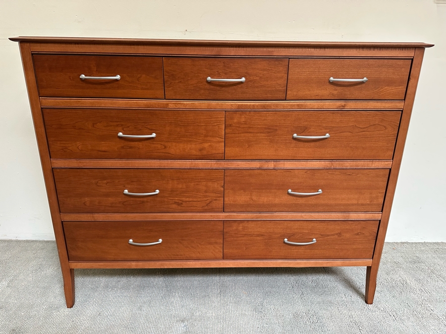 9-Drawer Wooden Chest Of Drawer Dresser In Toffee Color Made In Canada 60W X 21D X 47H [Photo 2]