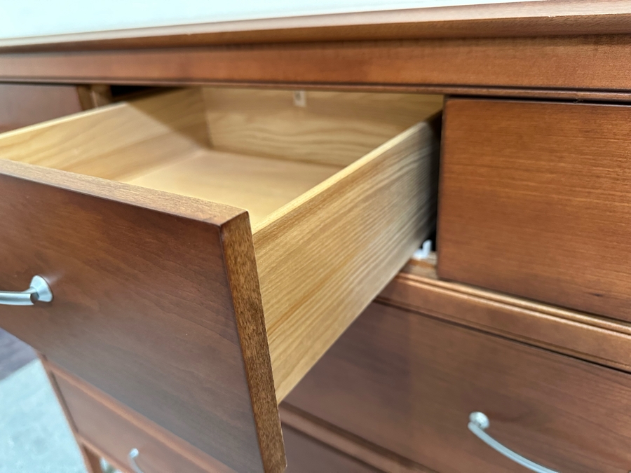 9-Drawer Wooden Chest Of Drawer Dresser In Toffee Color Made In Canada 60W X 21D X 47H [Photo 6]