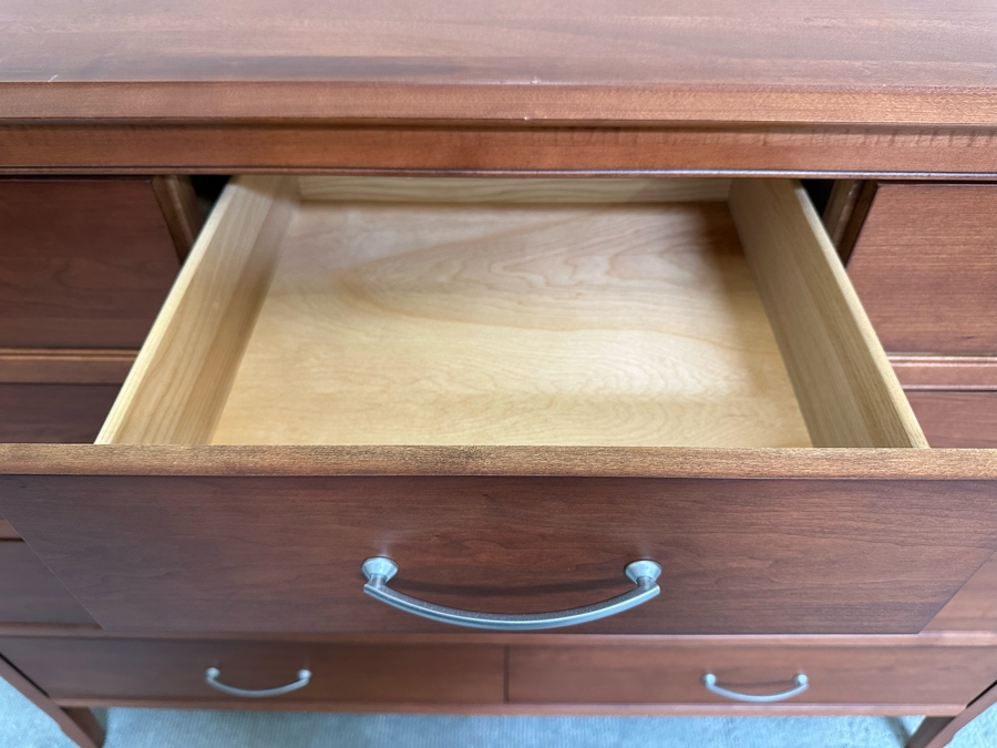 9-Drawer Wooden Chest Of Drawer Dresser In Toffee Color Made In Canada 60W X 21D X 47H [Photo 5]