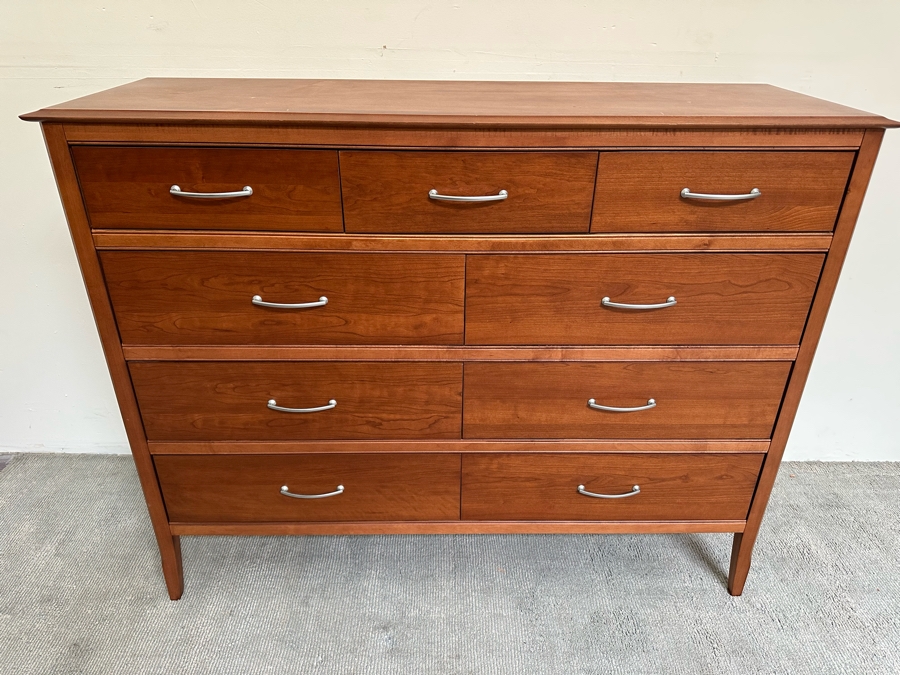 9-Drawer Wooden Chest Of Drawer Dresser In Toffee Color Made In Canada 60W X 21D X 47H [Photo 4]
