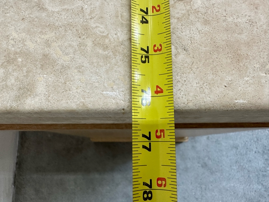 Bel-Aire By Drexel Heritage Wooden Chest Of Drawers Dresser With Marble Top Very Heavy 76.5W X 20D X 36H [Photo 13]