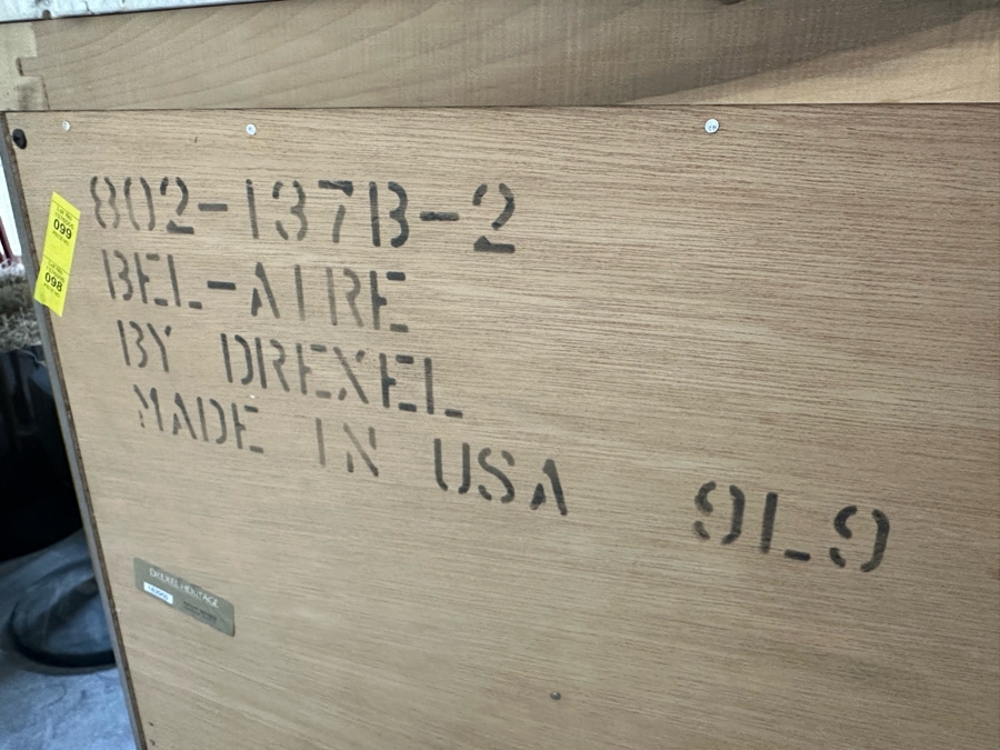 Bel-Aire By Drexel Heritage Wooden Chest Of Drawers Dresser With Marble Top Very Heavy 76.5W X 20D X 36H [Photo 12]