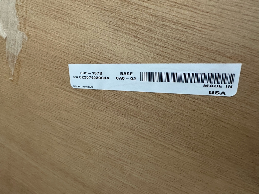 Bel-Aire By Drexel Heritage Wooden Chest Of Drawers Dresser With Marble Top Very Heavy 76.5W X 20D X 36H [Photo 9]