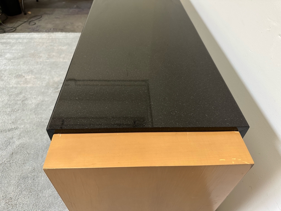 Contemporary Wooden And Marble Sofa Entry Table By Gina B Furniture Of Los Angeles, CA 72W X 16D X 32.5H [Photo 9]