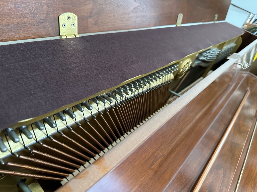 YAMAHA Acoustic P22 Upright Piano In Walnut With Bench 59W X 23.5D X 45.5H [Photo 9]