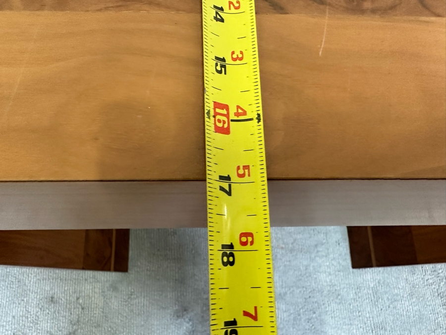 Stunning Contemporary Angular Wooden Console Sofa Table 58W X 17D X 34.5H [Photo 10]