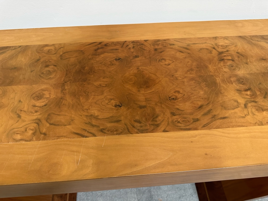 Stunning Contemporary Angular Wooden Console Sofa Table 58W X 17D X 34.5H [Photo 7]