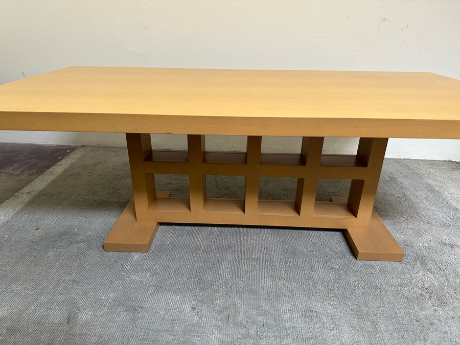 Contemporary Wooden Light Brown Dining Table 48W X 42D X 28.5H [Photo 6]