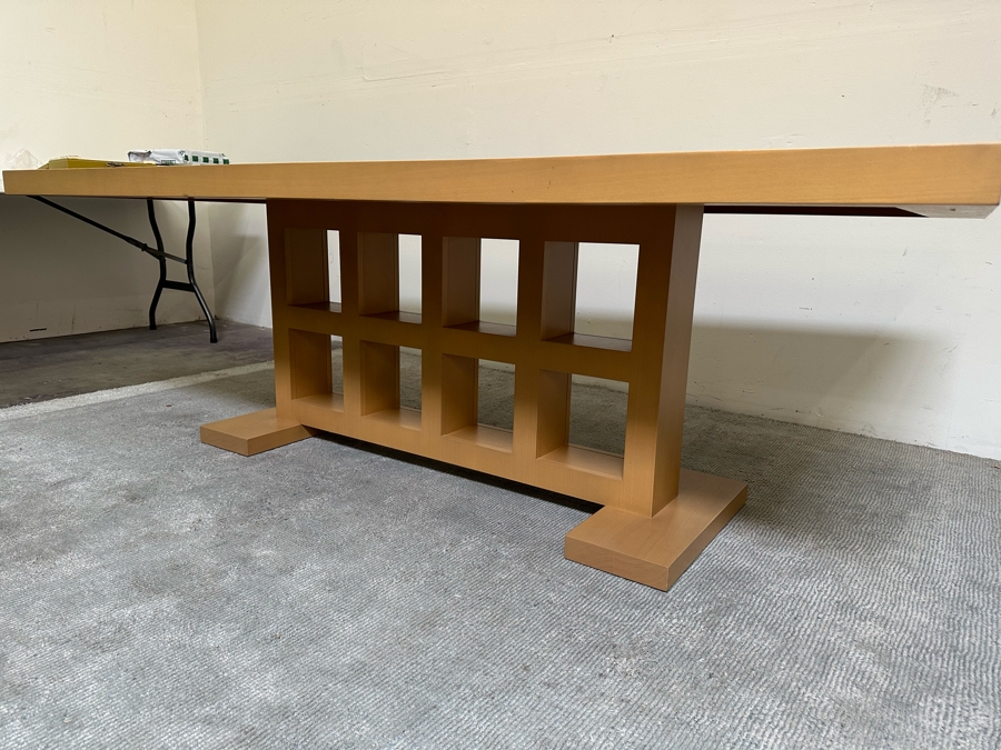 Contemporary Wooden Light Brown Dining Table 48W X 42D X 28.5H