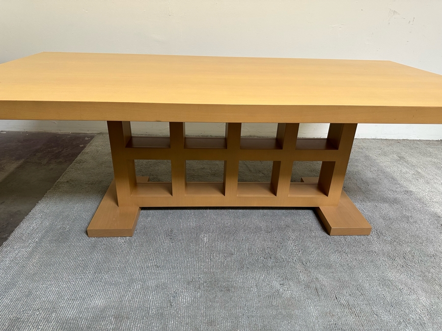 Contemporary Wooden Light Brown Dining Table 48W X 42D X 28.5H [Photo 5]