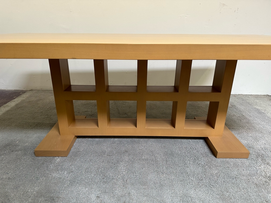 Contemporary Wooden Light Brown Dining Table 48W X 42D X 28.5H [Photo 7]