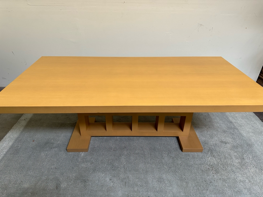 Contemporary Wooden Light Brown Dining Table 48W X 42D X 28.5H [Photo 9]