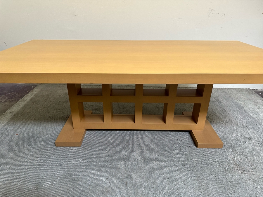 Contemporary Wooden Light Brown Dining Table 48W X 42D X 28.5H [Photo 8]