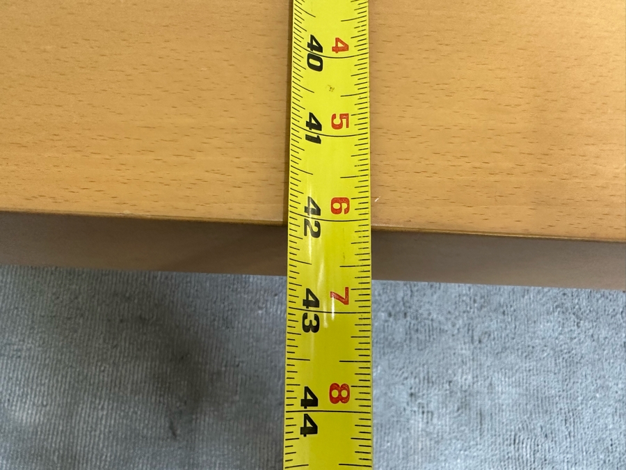 Contemporary Wooden Light Brown Dining Table 48W X 42D X 28.5H [Photo 16]