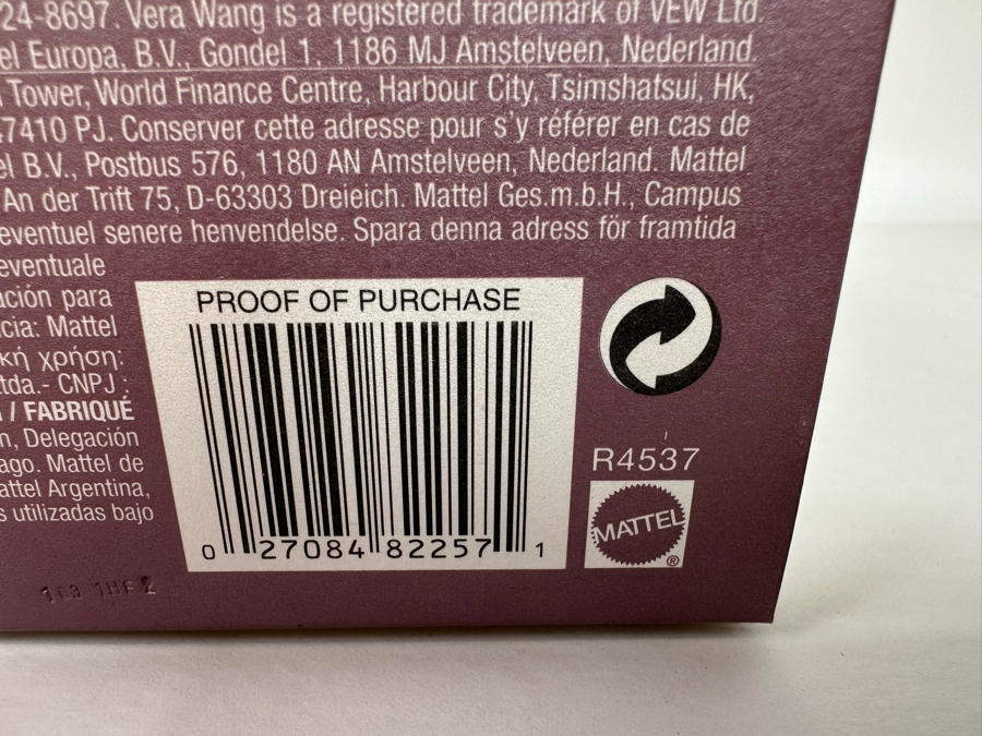 Vera Wang Bride The Traditionalist Limited Edition of 2,500 Gold Label Collection Mattel Barbie Doll 2010 New In Box R4537 [Photo 15]