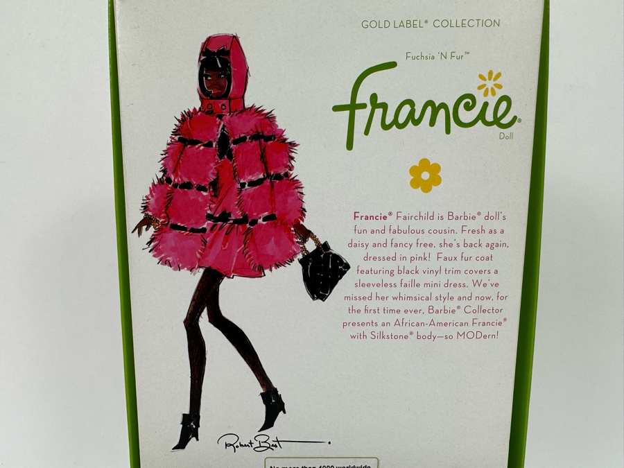 Fushsia 'N Fur Francie Limited Edition Of 4,000 Gold Label Collection Genuine Silkstone Body Mattel Barbie Doll 2012 New In Box W3517 [Photo 9]
