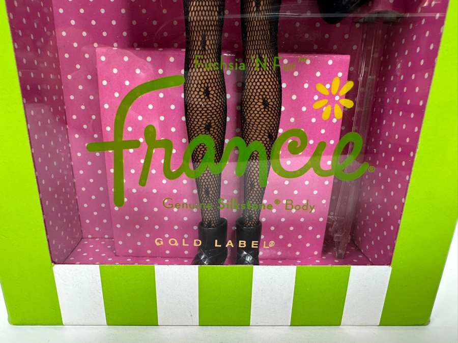 Fushsia 'N Fur Francie Limited Edition Of 4,000 Gold Label Collection Genuine Silkstone Body Mattel Barbie Doll 2012 New In Box W3517 [Photo 6]