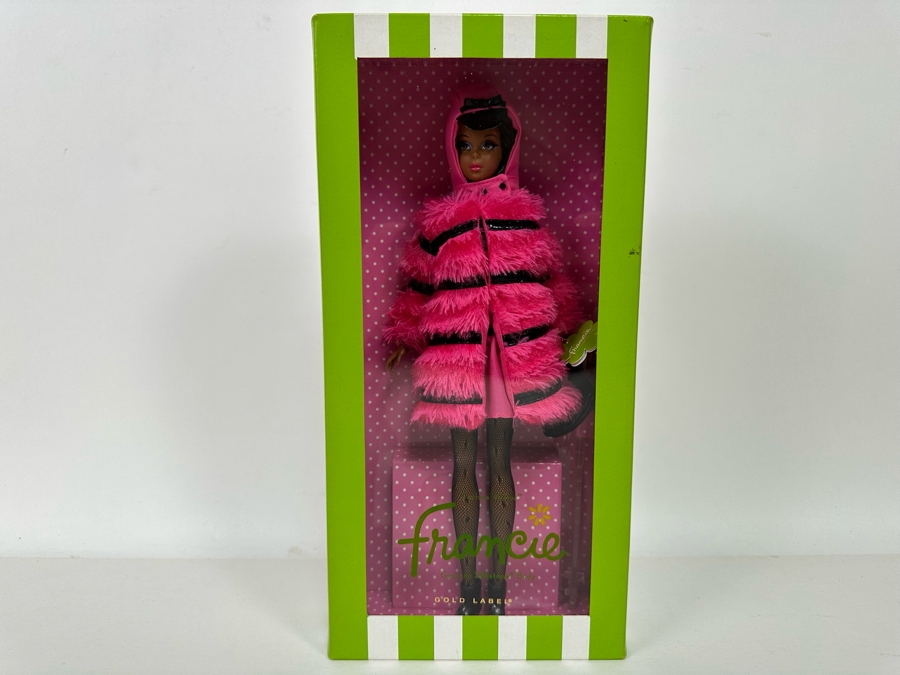 Fushsia 'N Fur Francie Limited Edition Of 4,000 Gold Label Collection Genuine Silkstone Body Mattel Barbie Doll 2012 New In Box W3517 [Photo 3]