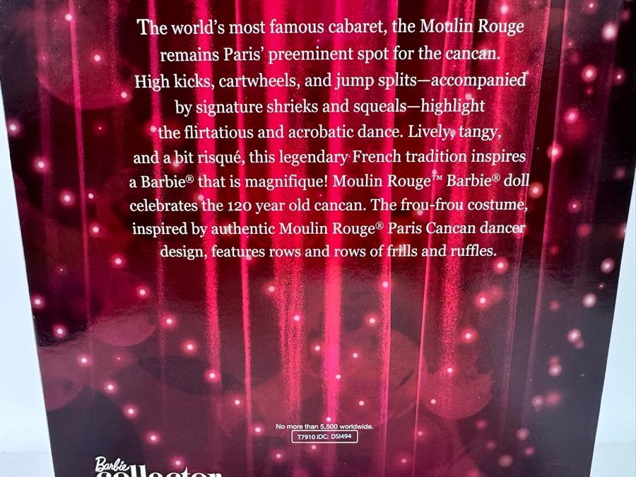 Moulin Rouge Limited Edition of 5,500 Gold Label Collection Mattel Barbie Doll 2011 New In Box T7910 [Photo 11]