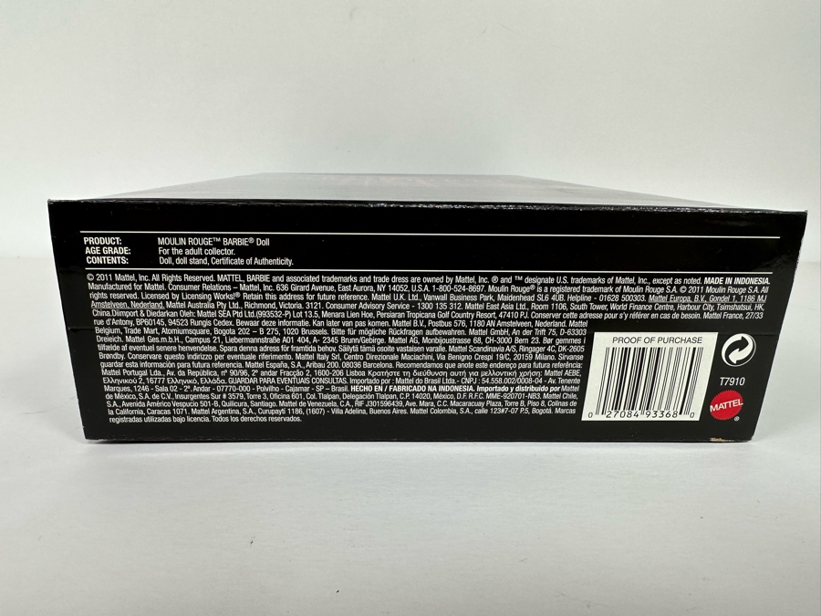 Moulin Rouge Limited Edition of 5,500 Gold Label Collection Mattel Barbie Doll 2011 New In Box T7910 [Photo 14]