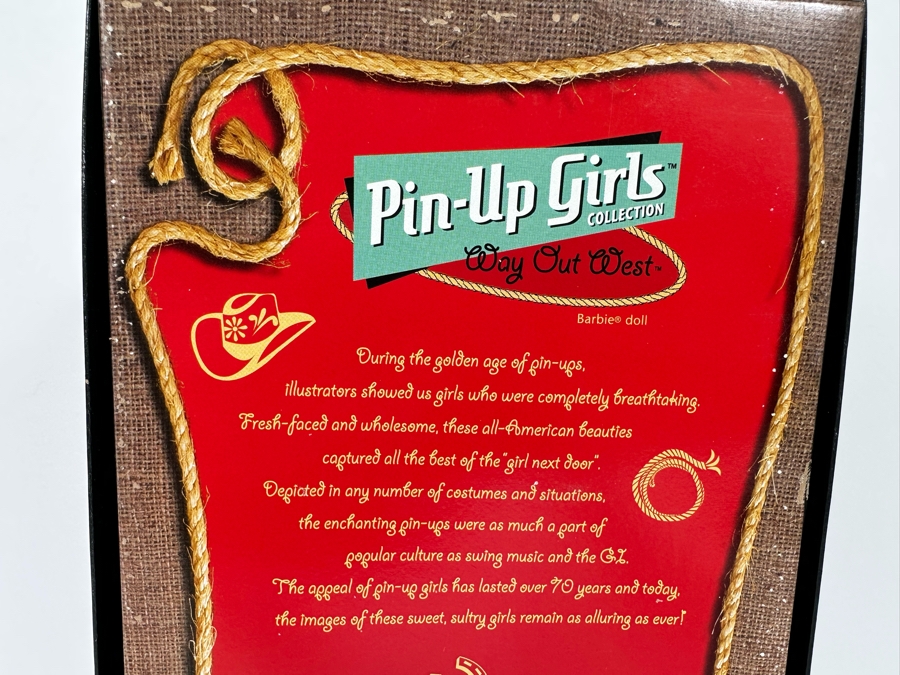Pin Up Girls Collection Way Out West Limited Edition Of 25,000 Gold Label Collection Mattel Barbie Doll 2005 New In Box J0934 [Photo 11]