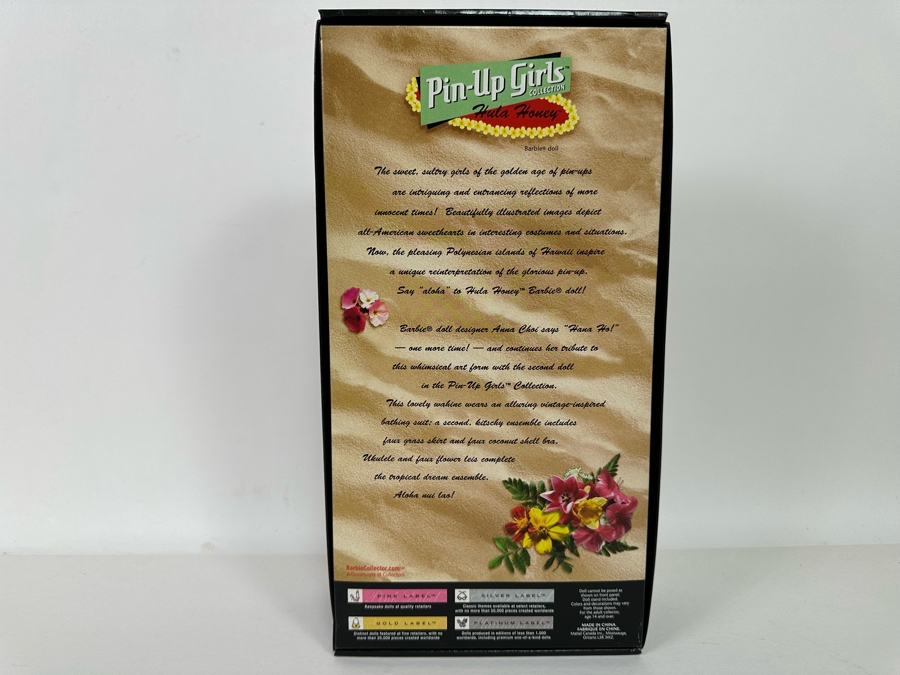 Pin-Up Girls Collection Hula Honey Limited Edition of 25,000 Gold Label Collection Mattel Barbie Doll 2006 New In Box J0951 [Photo 11]