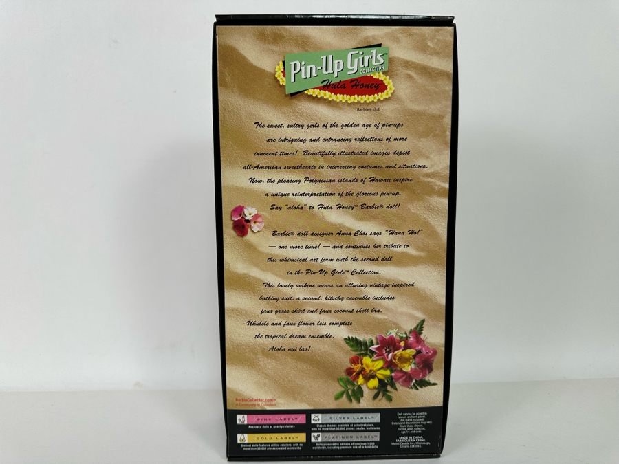 Pin-Up Girls Collection Hula Honey Limited Edition of 25,000 Gold Label Collection Mattel Barbie Doll 2006 New In Box J0951 [Photo 10]