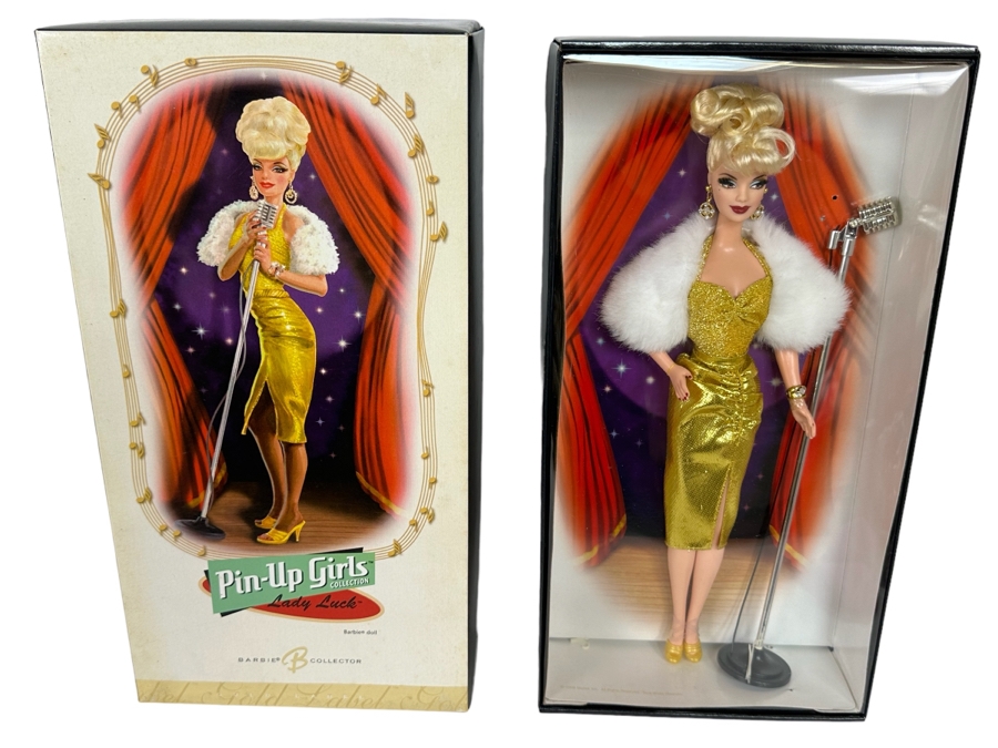 Pin Up Girls Collection Lady Luck Limited Edition Of 25,000 Gold Label Collection Mattel Barbie Doll 2006 New In Box J0952