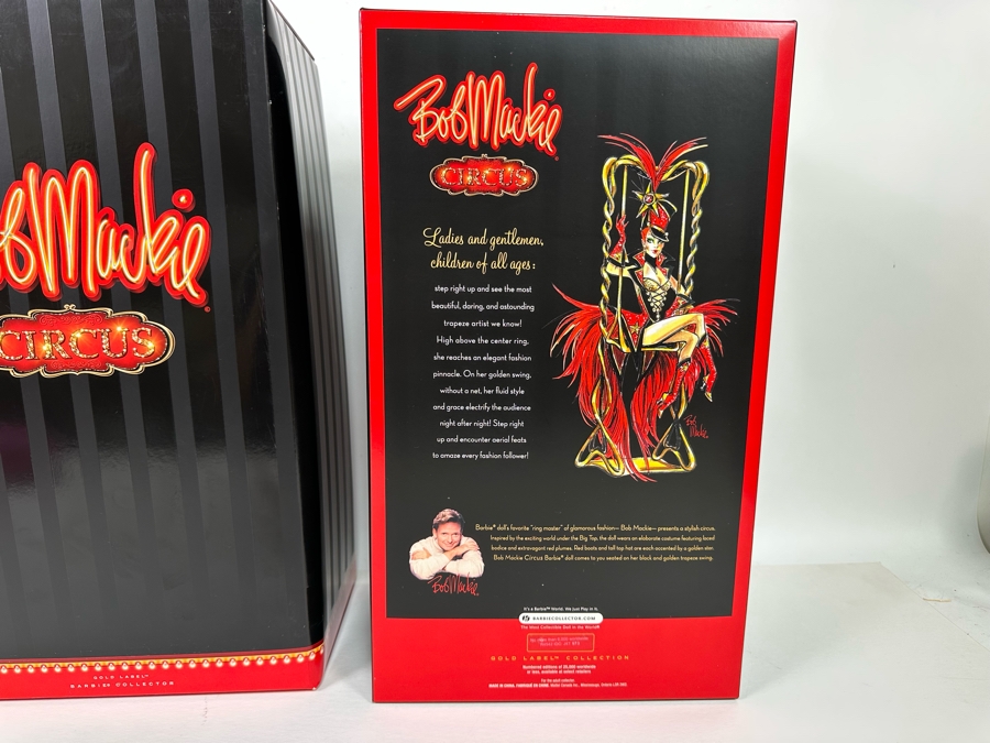 Bob Mackie Circus Limited Edition Of 25,000 Gold Label Collection Mattel Barbie Doll 2010 New In Box R4542 [Photo 11]