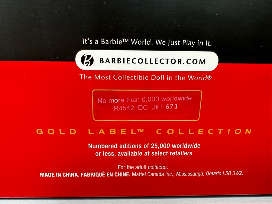 Bob Mackie Circus Limited Edition Of 25,000 Gold Label Collection Mattel Barbie Doll 2010 New In Box R4542 [Photo 14]