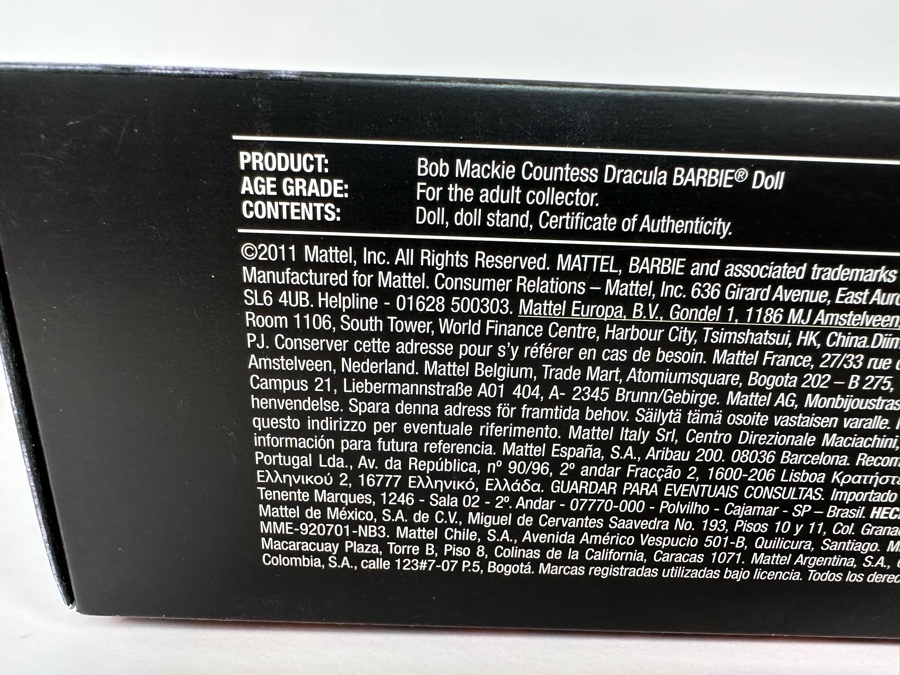 Jazz Baby Mistress of Ceremonies Limited Edition of 3,100 Gold Label Collection Mattel Barbie Doll 2007 New In Box L3551 [Photo 28]