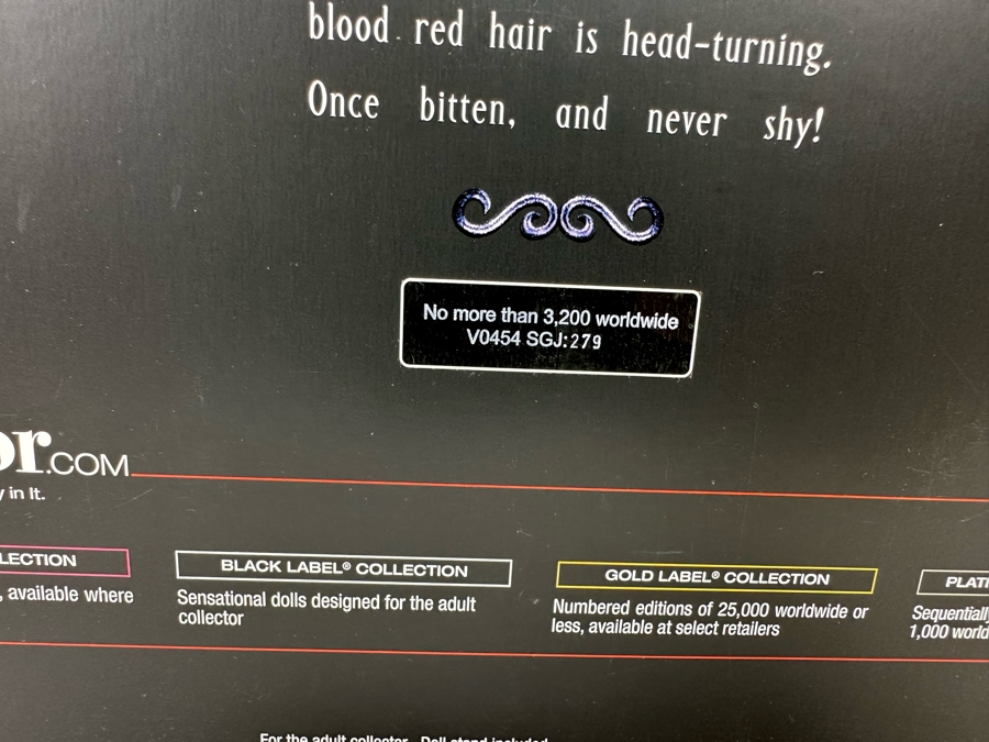 Jazz Baby Mistress of Ceremonies Limited Edition of 3,100 Gold Label Collection Mattel Barbie Doll 2007 New In Box L3551 [Photo 27]