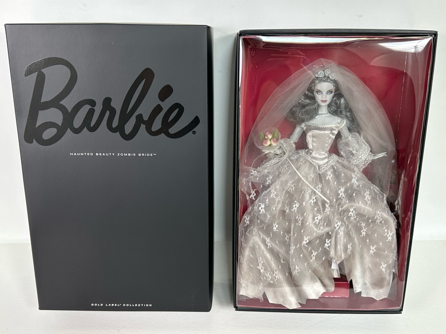 Haunted Beauty Zombie Bride Limited Edition Of 25,000 Gold Label Collection Mattel Barbie Doll 2015 New In Box CHX12 [Photo 3]